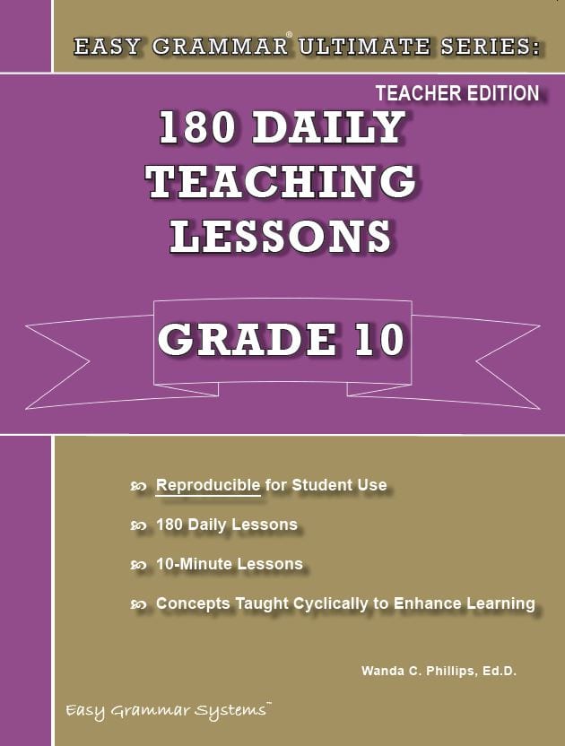 Grade 10 Teacher Edition From Easy Grammar Ultimate Series